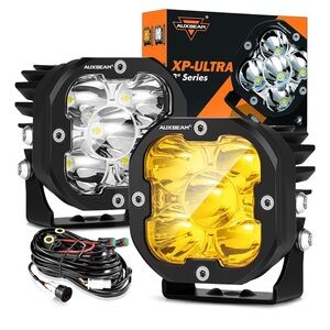 Auxbeam 3 Inch LED Pods, XP-Ultra Series Offroad LED Cube Light, 80W 9600LM